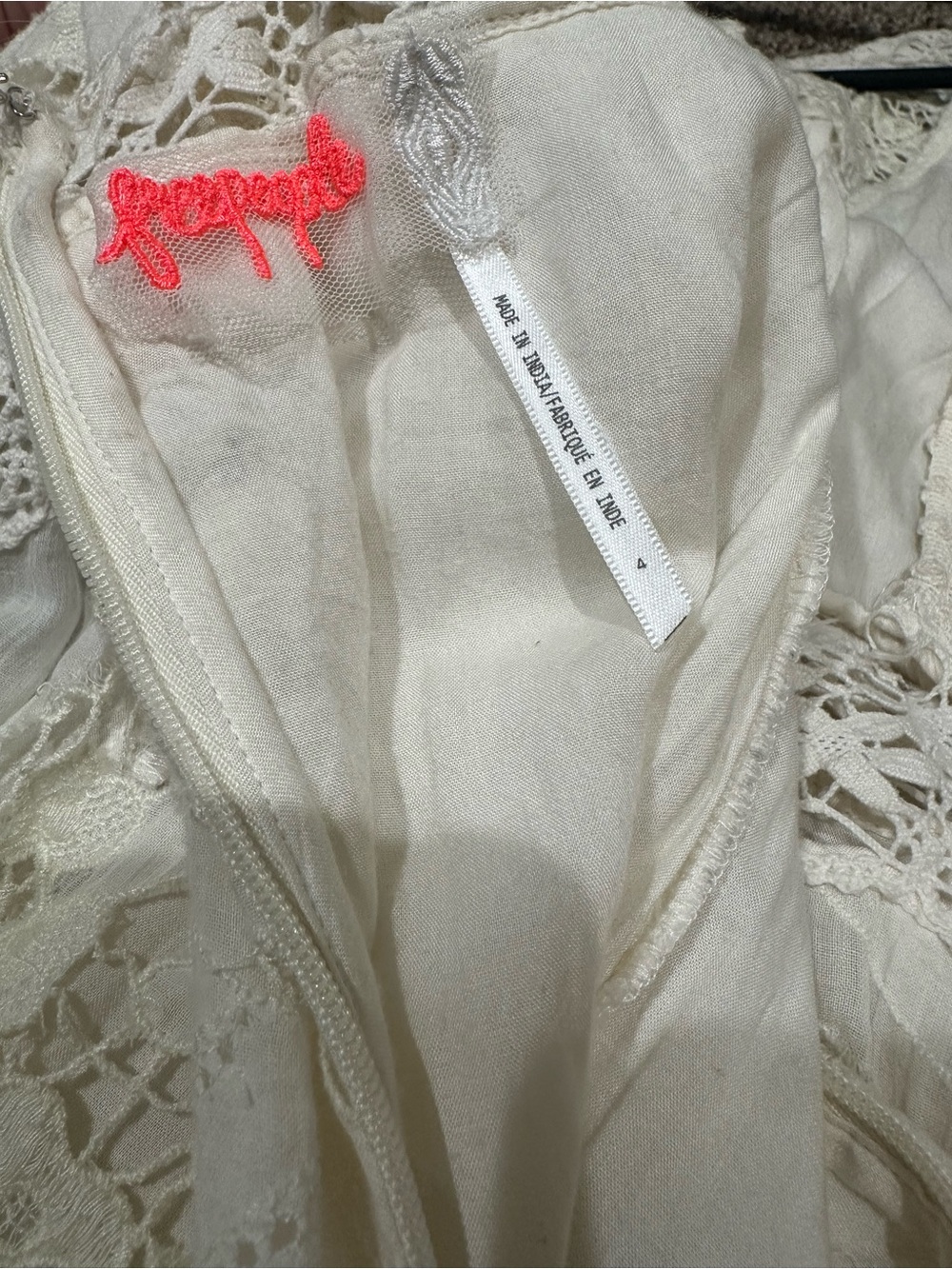 Free People Cream Lace Maxi Dress - Picture 5 of 5